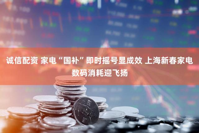 诚信配资 家电“国补”即时摇号显成效 上海新春家电数码消耗迎飞扬