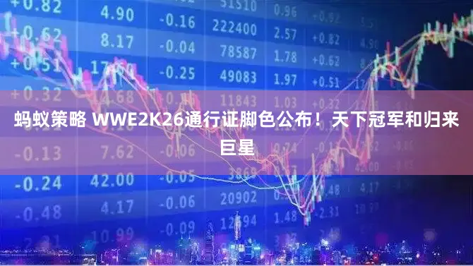 蚂蚁策略 WWE2K26通行证脚色公布!天下冠军和归来巨星