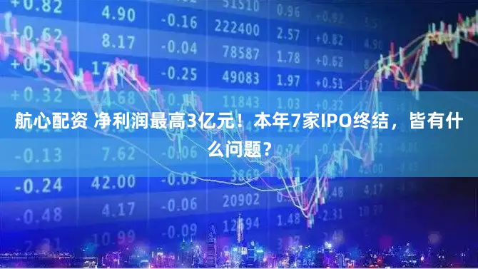 航心配资 净利润最高3亿元！本年7家IPO终结，皆有什么问题？