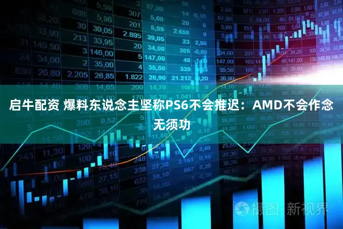启牛配资 爆料东说念主坚称PS6不会推迟：AMD不会作念无须功